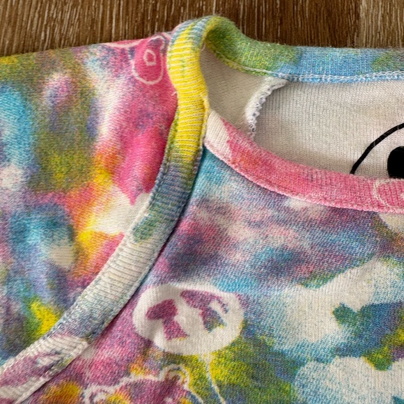 Boy Meets Girl Rainbow Tie Dye Care Bear Onesie Size: 9 months| Summer, Hippie - Picture 5 of 12